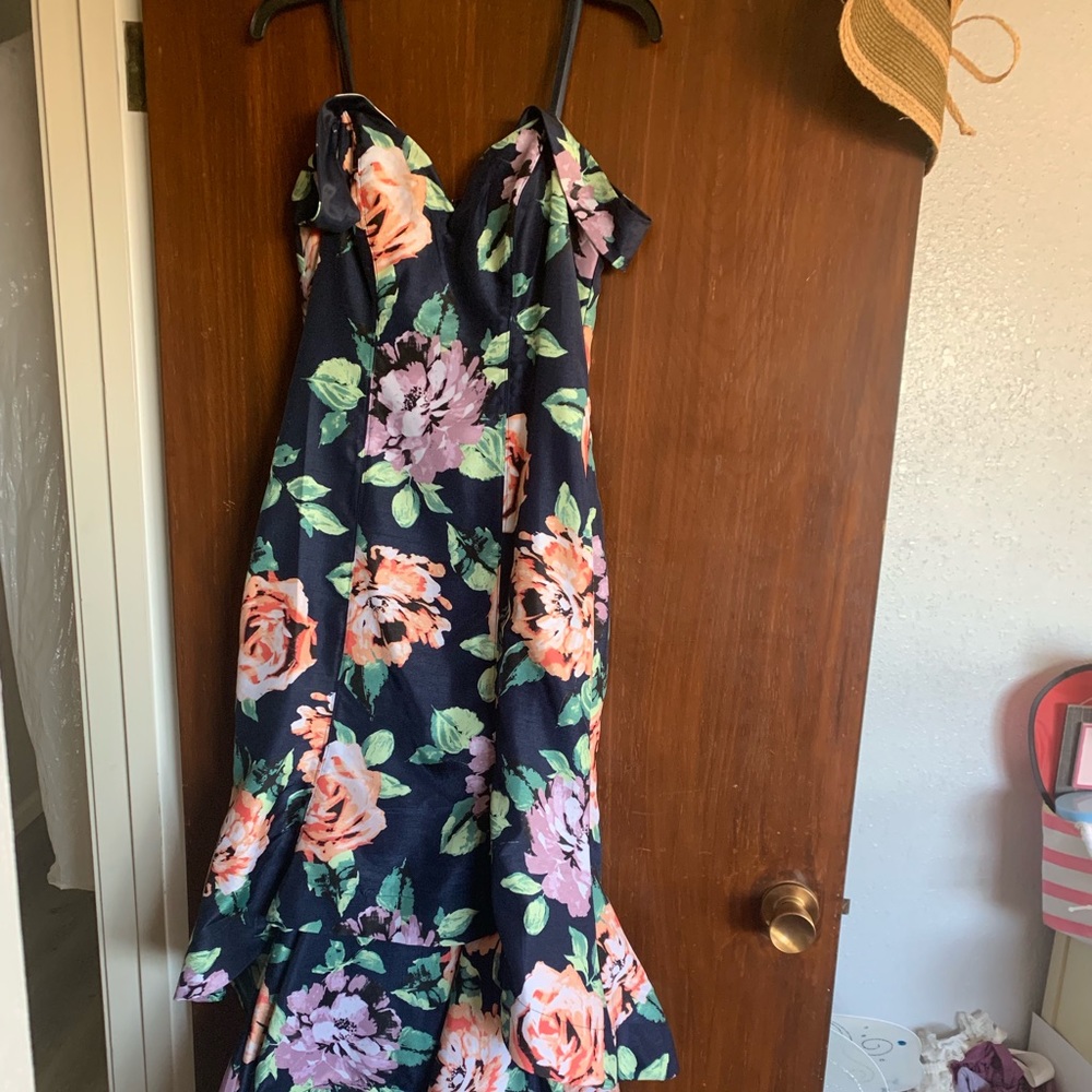 Sequin hearts beautiful floral gown.